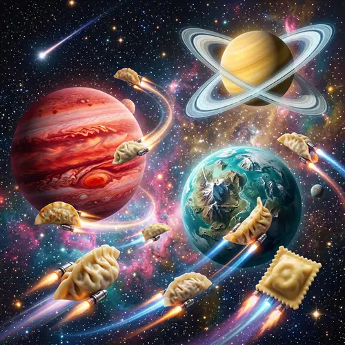 Dumplings in Space: A Whimsical Adventure