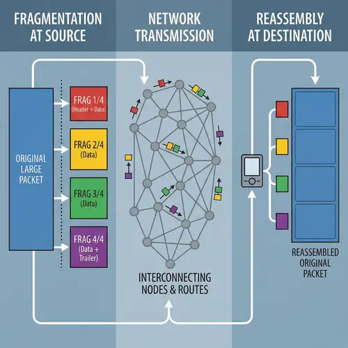 Packet Fragmentation in Network: Visual Explanation