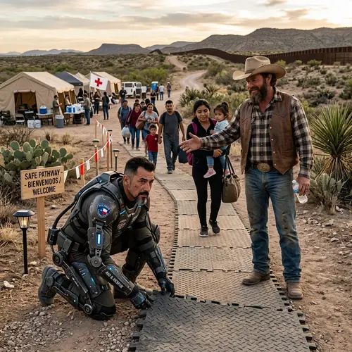 Futuristic Armor & Cowboy Hat Team: Creating Safe Pathways in Texas