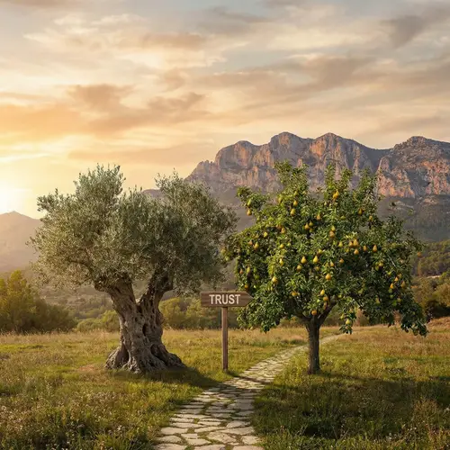 Exploring Pears, Olives, and Majestic Mountains