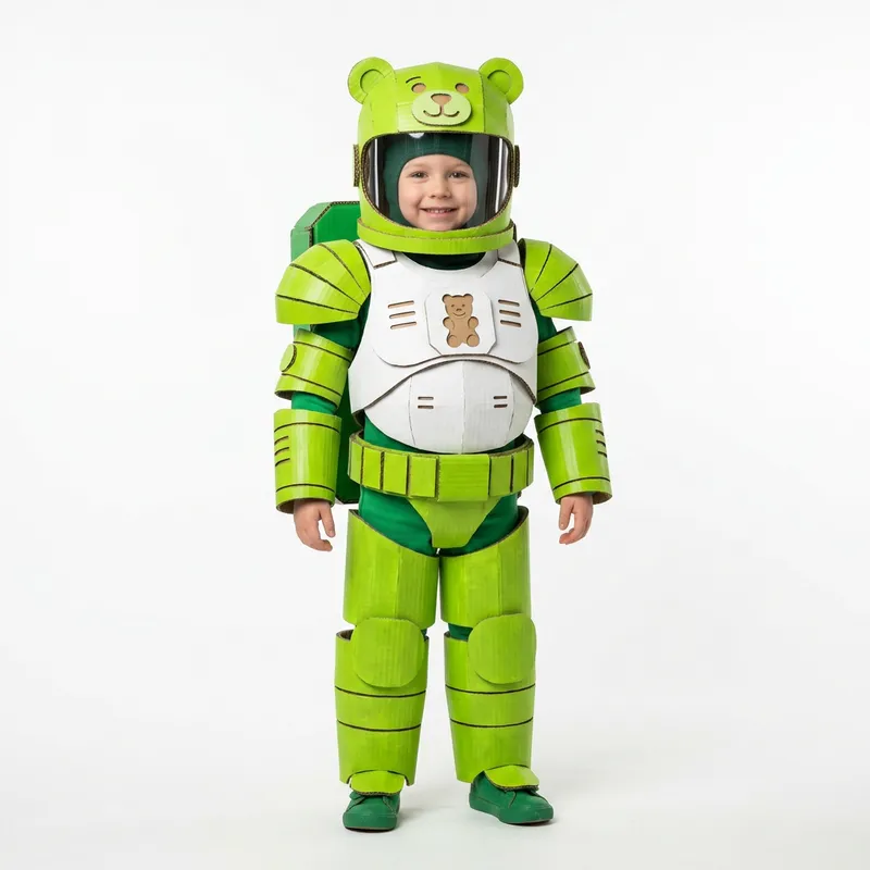 Child Gummy Bear Space Suit Costume - 3D Render