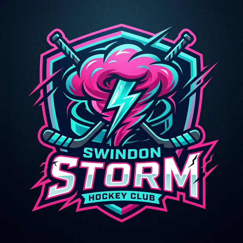 Modern Swindon Storm Ice Hockey Logo Design