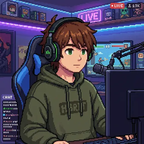 Pixel Art of Mellstroy Streamer
