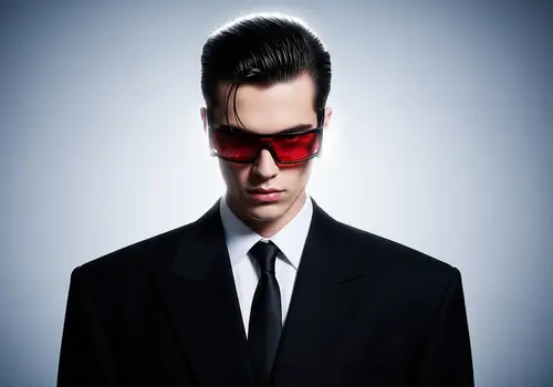 Avant-Garde Fashion Portrait of a Young Man