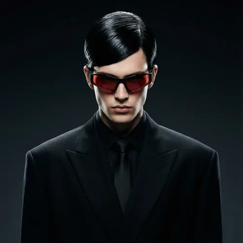 Avant-Garde Fashion Portrait of a Young Man