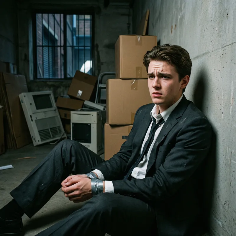 Distressed Teen in Tense Scene - Urgent Situation