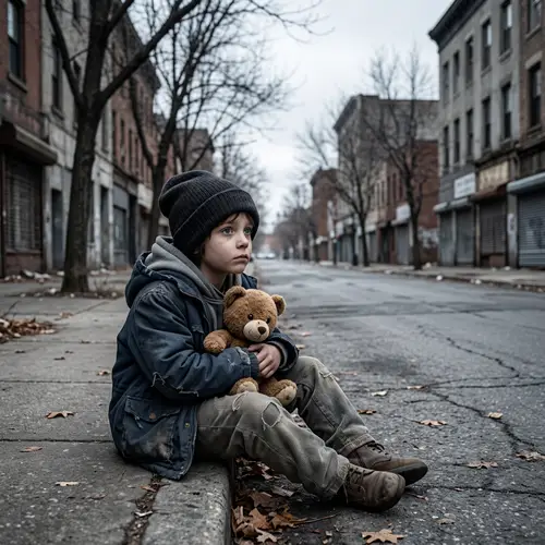 Abandoned Child in City Street | Heartbreaking Scenes