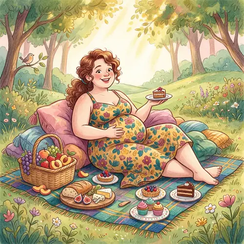 Whimsical Feast: Joyful Indulgence in Vibrant Colors