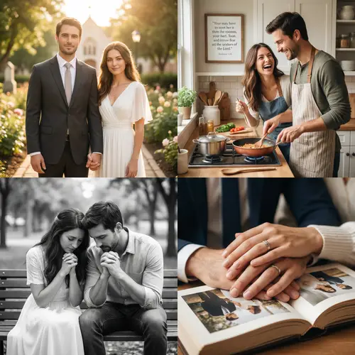 AI Generated Christian Marriage Couple Images