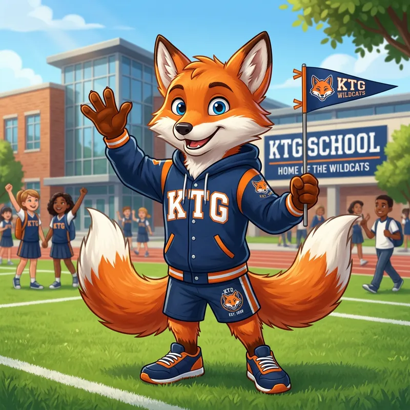 KTG School Fox Mascot Design KTG School Fox Mascot Design