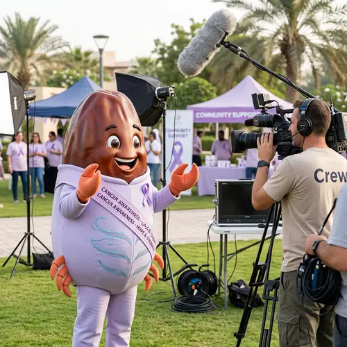 Cancer Awareness Mascot | Date Fruit Crab Costume for Cancer Support