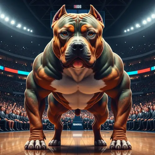 Striking American Bully Pitbull: Strength & Athleticism