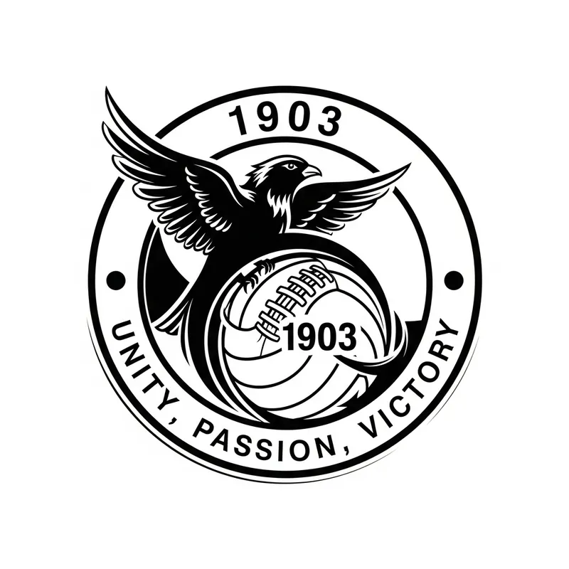 Vintage Beşiktaş Soccer Emblem 1903 | Football Logo Design