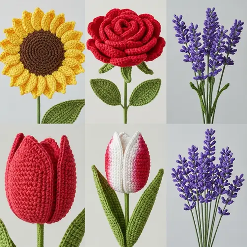 Exquisite Crochet Flowers Collection - Handcrafted Floral Designs