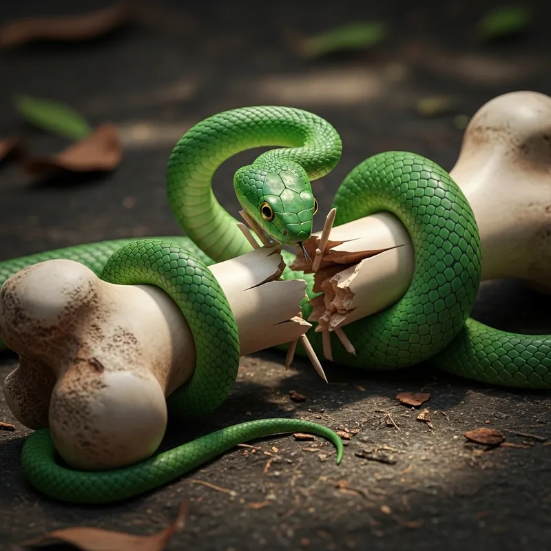 Restoring Broken Femur Bone with Green Snake - Medical Miracle