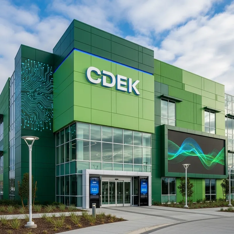 Green Cybersecurity Tech Company Building | Full HR Image
