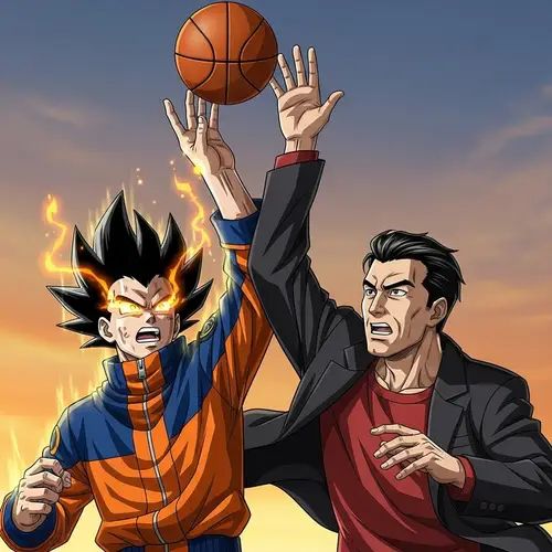 Goku vs Chávez Basketball Showdown - Real-Life Rivalry