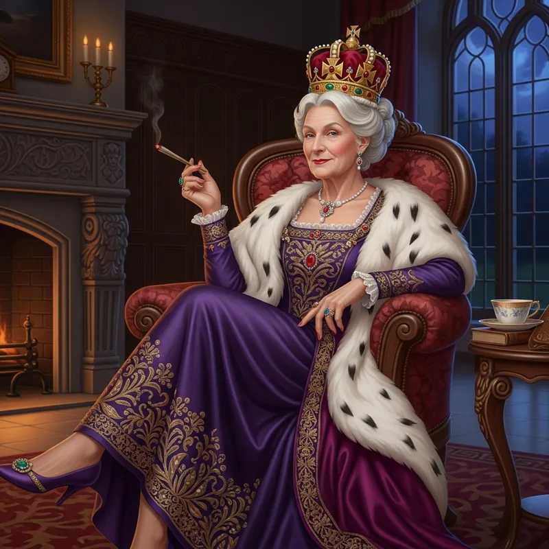 Queen Elisabeth | Regal Relaxation Featuring a Herbal Joint