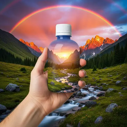Dream Landscape Product in Hand: Surreal Image Capture