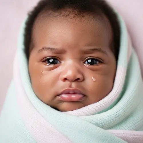 Sad Baby | Emotional Infant Photography