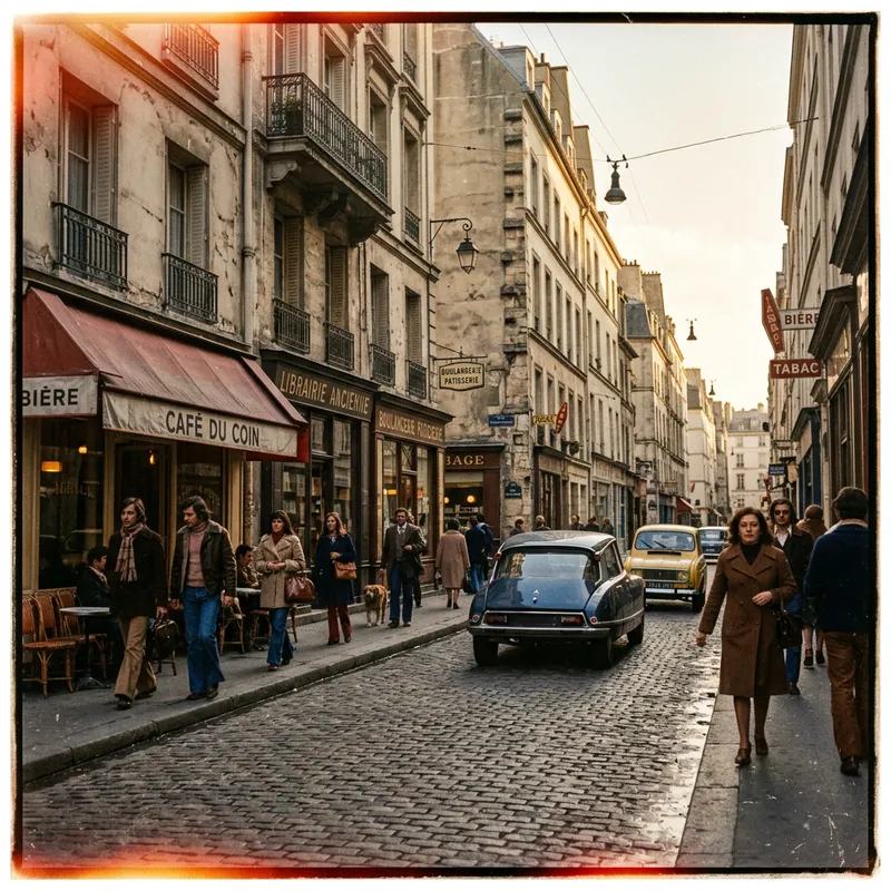 Vintage Analog Street Scene Photography