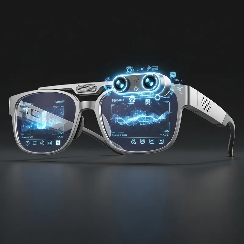 State-of-the-Art High-Tech Glasses with Holographic Display