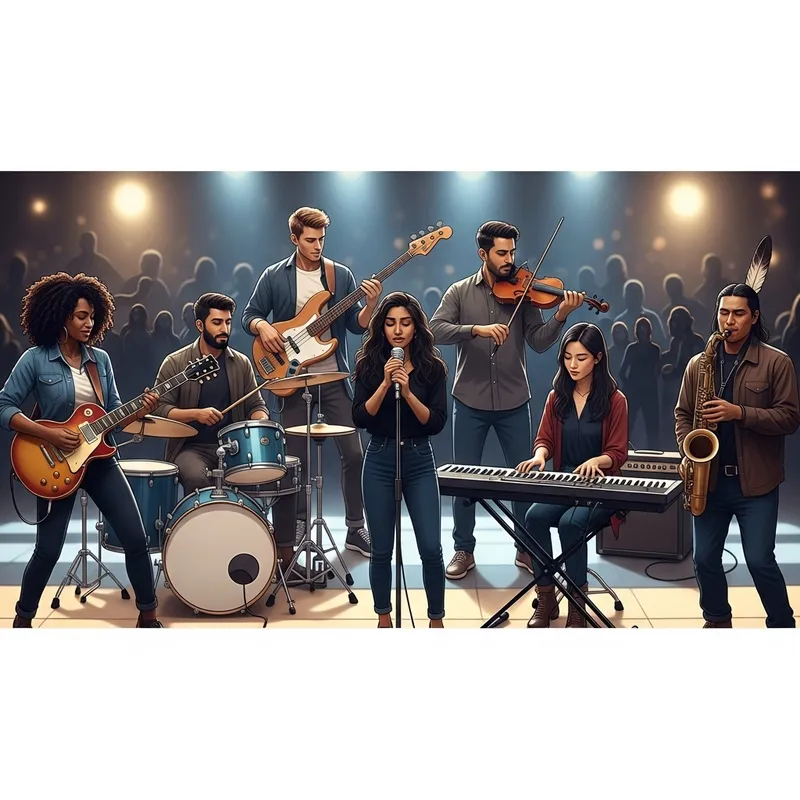 Dynamic Little Big Band Members | Live Performance on Stage