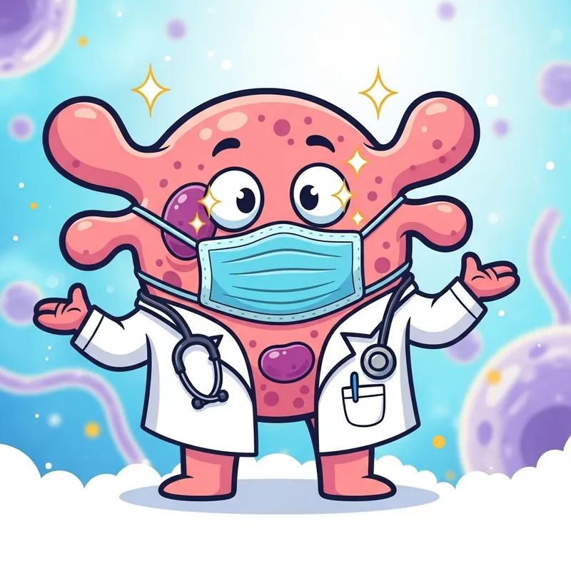 Cartoon B Cell Doctor: Fun & Engaging Illustration