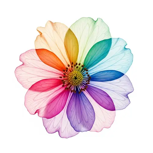 Radiant Blossom: Ethereal Charm and Delicate Fluidity | Watercolor Beauty