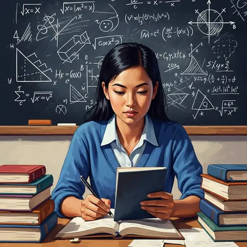 Inspiring Student in Abstract Expressionism Art