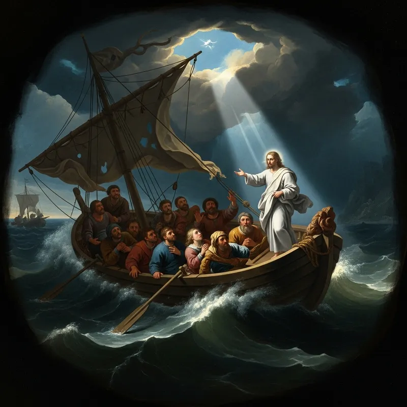 Faithful Digital Painting Inspired by Rembrandt's 'Christ in the Storm' Faithful Digital Painting Inspired by Rembrandt's 'Christ in the Storm'