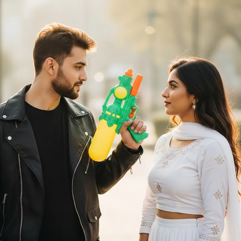 Romantic Indian Couple | Intense Gaze and Playful Interaction