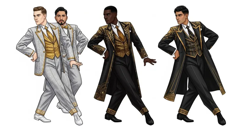 Cultural Diversity in 1920s & 1930s Male Dancer Costumes