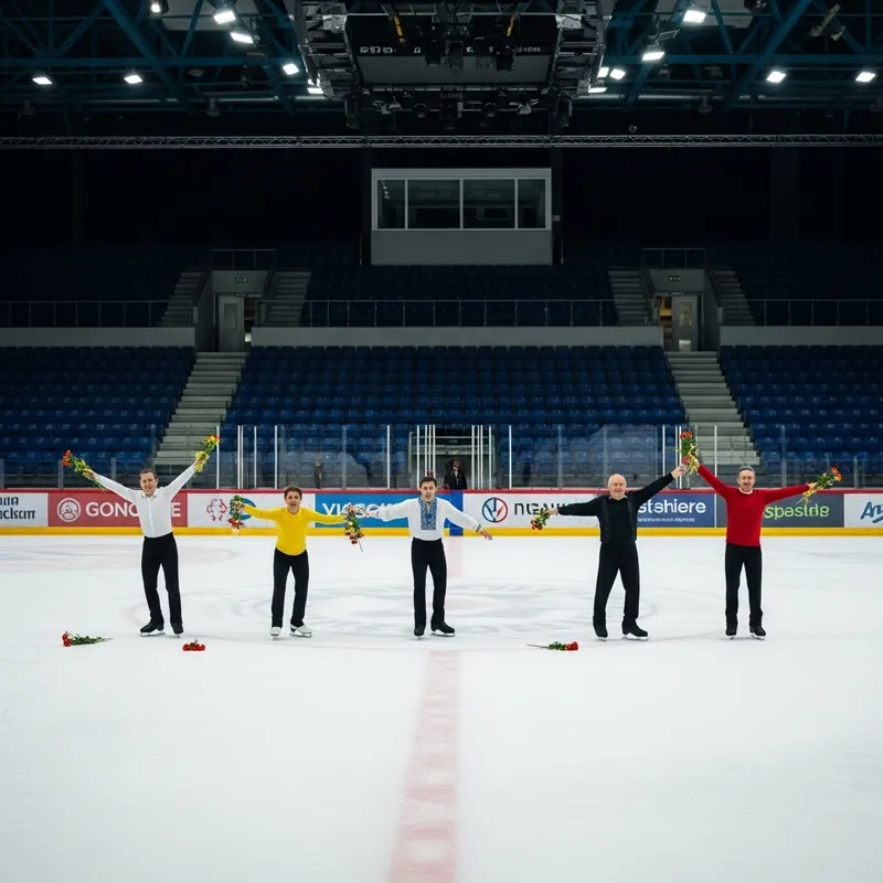 Ice Rink Figure Skating Show - Putin, Zelensky, Trump & Biden