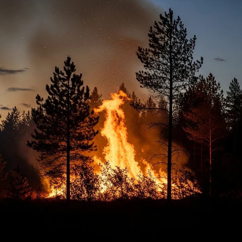 Exploring the Enchanting Wildfire in the Forest
