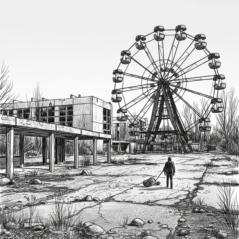 Eerie Pripyat Ferris Wheel Sketch: Unveiling the Artifact