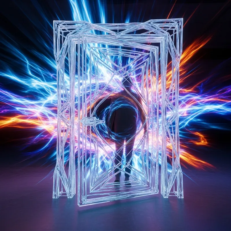 Entering a 3D Portal of Fused Energy Fusion, 4K