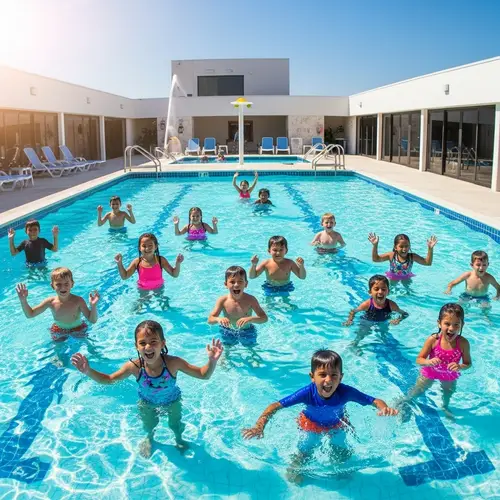 Colorful Children's Swimming Pool | Modern Architecture Design