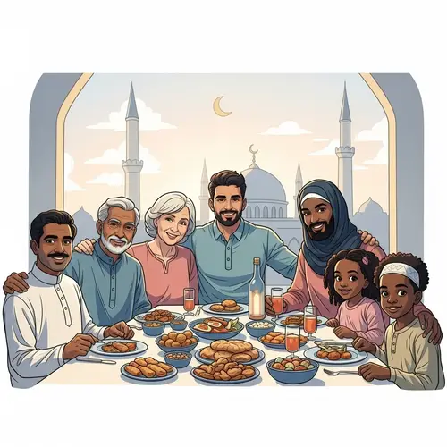 Heartwarming Muslim Family Iftar Gathering | Most Beautiful Mosques