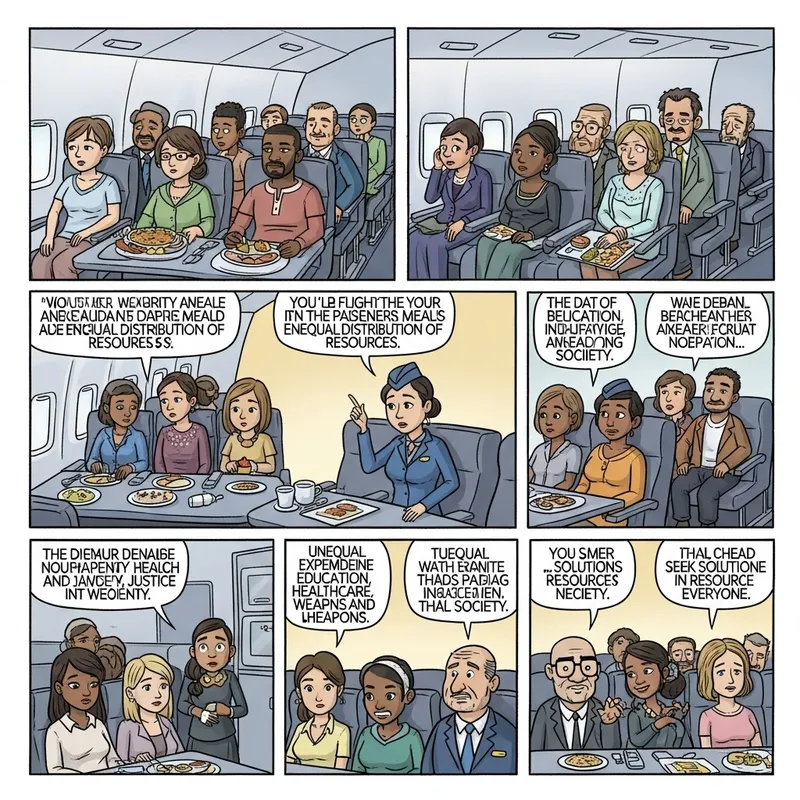 Airplane Diversity Cartoon: Promoting Equality and Unity