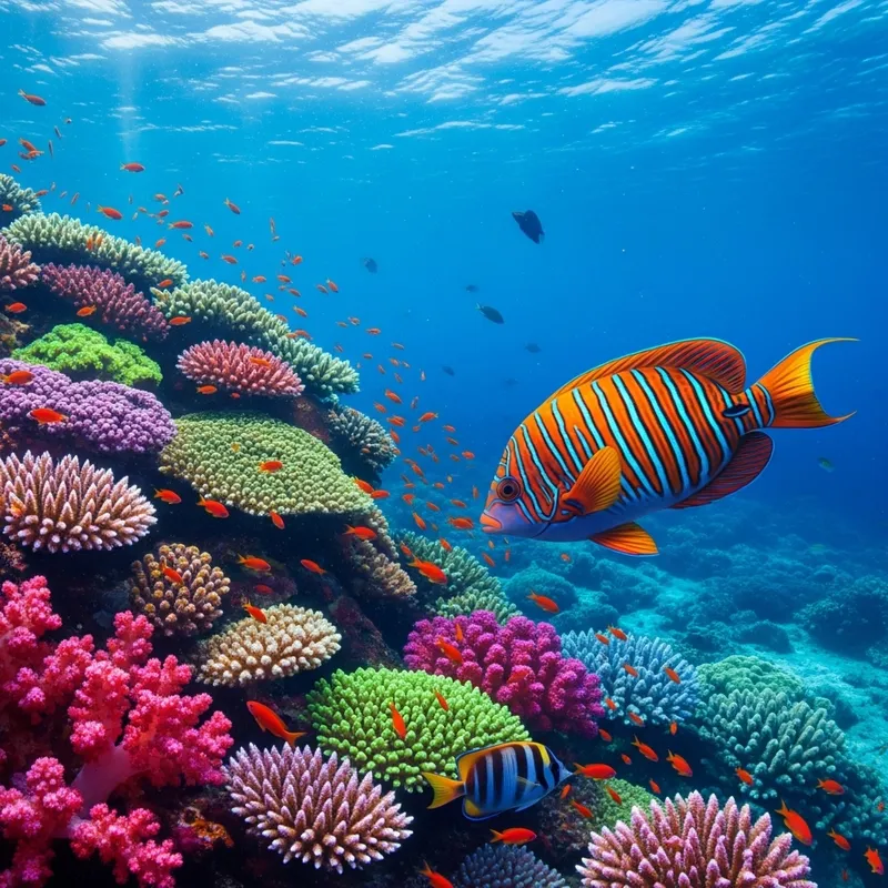 Vibrant Fish and Coral Reef Dive Vibrant Fish and Coral Reef Dive