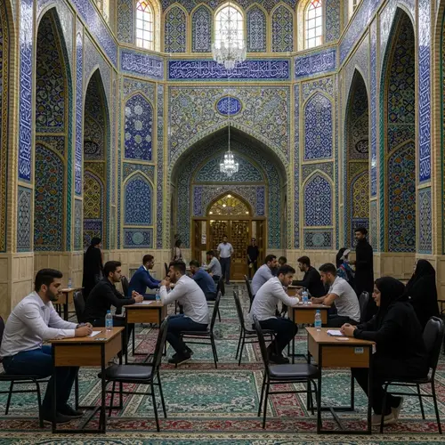 Vibrant Matchmaking Event at Iconic Mosque in Shiraz
