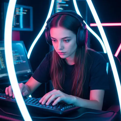 Cyberpunk Teen Coding: A Futuristic Vision