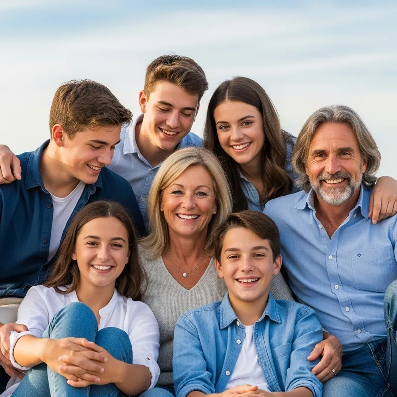 Heartwarming Family Portrait | Relaxed Bonds in 8k Resolution