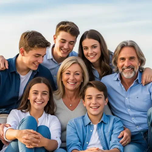 Heartwarming Family Portrait in 8k Resolution | Candid Bonds and Vibrant Colors