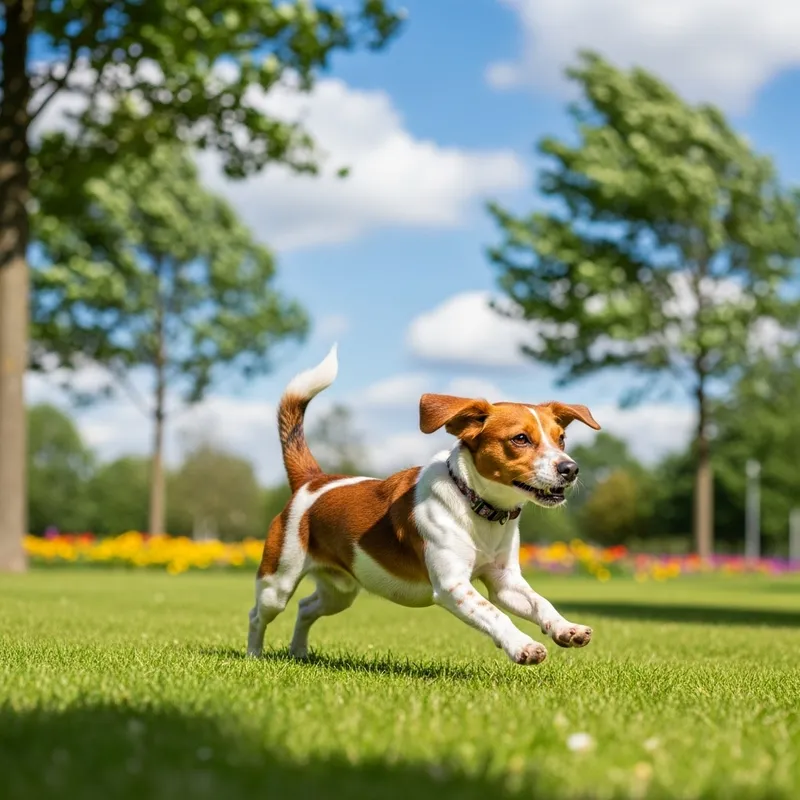 Playful Dog Outdoors