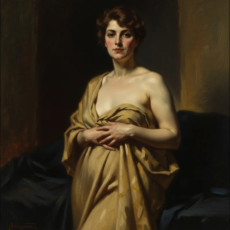 Elegant Nude Art: Classic Feminine Beauty