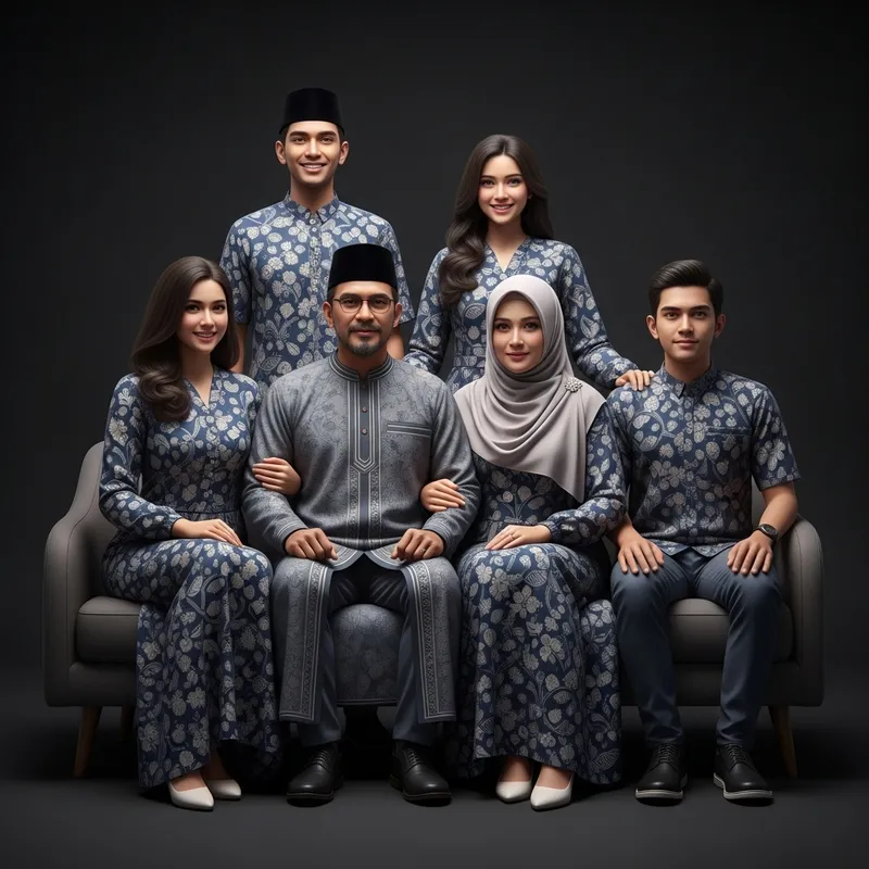 Hyper Realism: Detailed Family Portrait with 6 People in High Definition Hyper Realism: Detailed Family Portrait with 6 People in High Definition