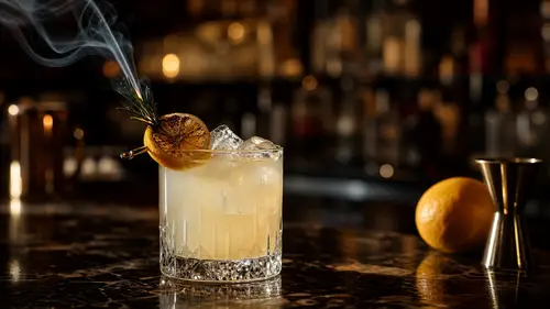 Moody Citrus Gin Cocktail Photography