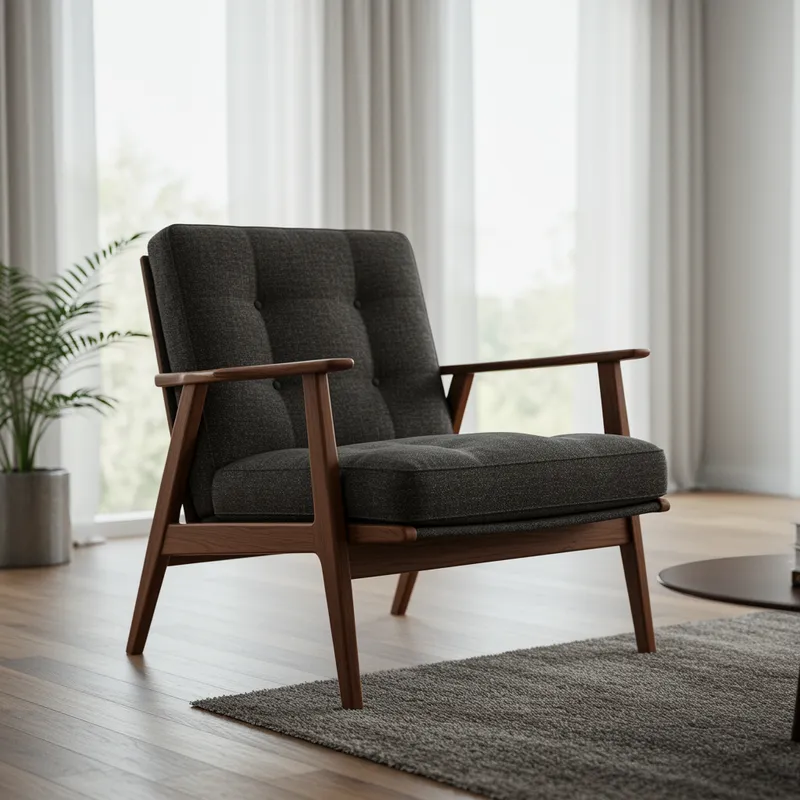 Elegant Mid-Century Modern Armchair